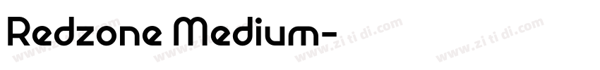 Redzone Medium字体转换